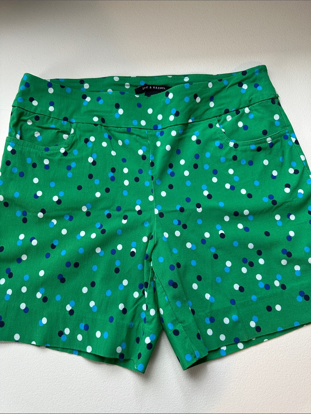 Zac & Rachel Green Polka Dot Women’s Shorts sz 14